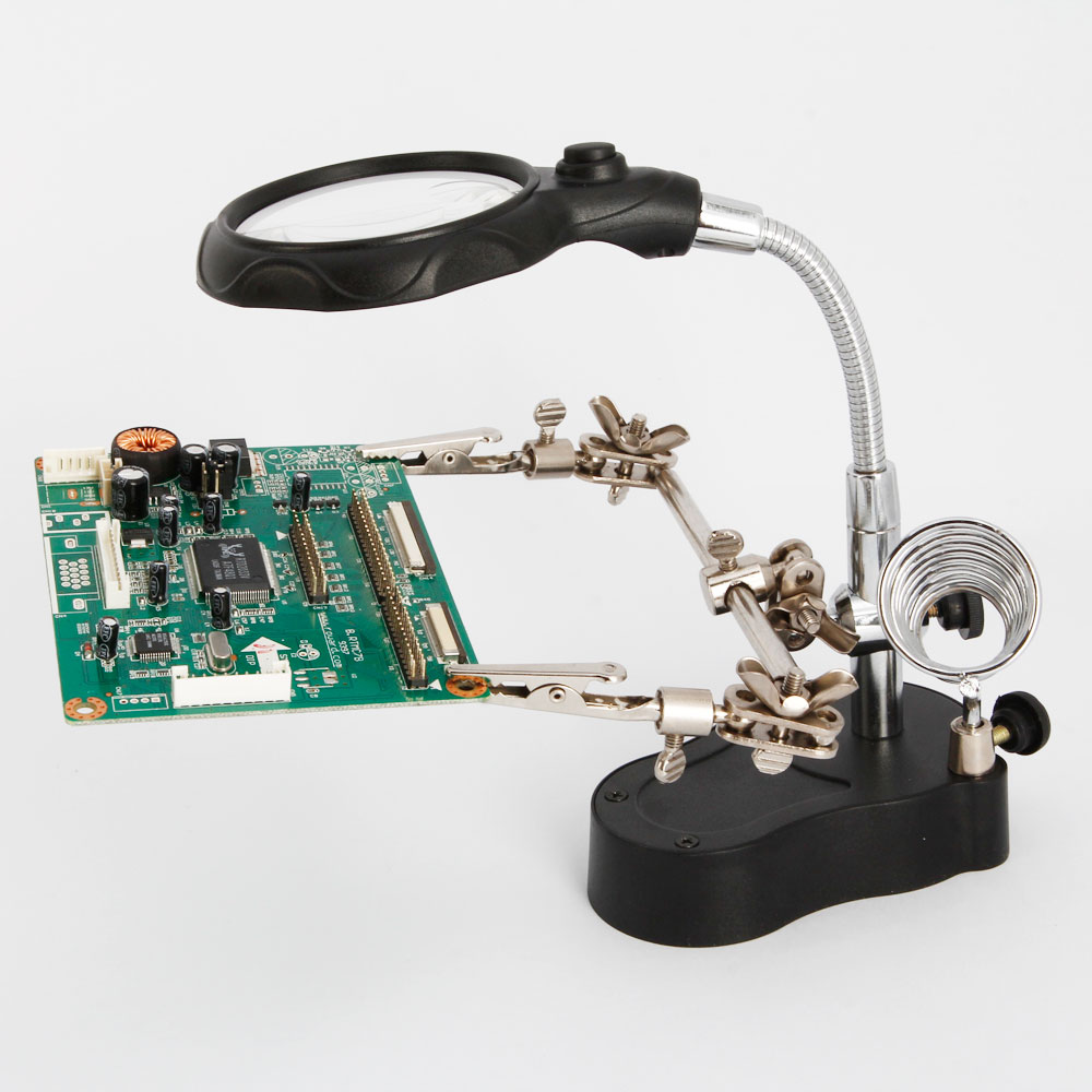 Helping Hand Magnifier with LED Lights